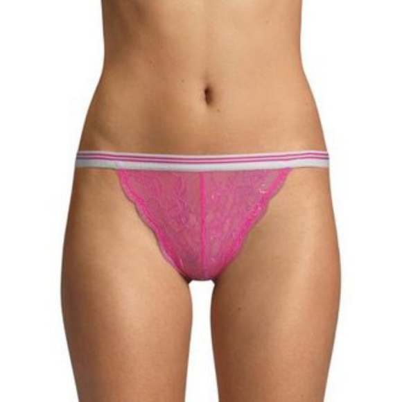 Sam Edelman Other - SAM EDELMAN Pink Scallop Lace Tanga